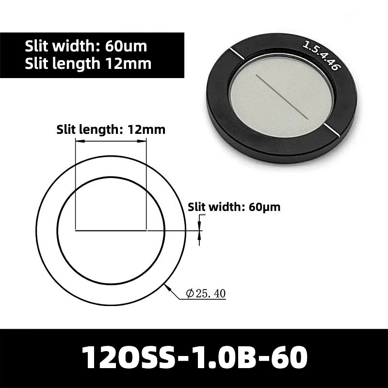 20-200um Optical Slits (Slit Length = 12mm)