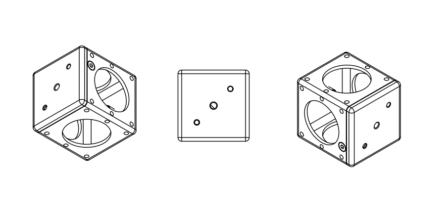 30mm Cage Cube for Dichroic Mirror (30CCDM)
