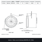 Aperture = Ø7-80mm, Lever Iris Diaphragm, Outer Diameter = Ø108mm