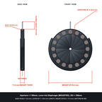 Aperture = Ø7-80mm, Lever Iris Diaphragm, Outer Diameter = Ø108mm