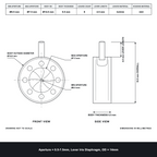 Aperture = Ø0.5-7.5mm, Lever Iris Diaphragm, Outer Diameter = Ø14mm