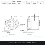 Aperture = Ø0.5-7.5mm, Lever Iris Diaphragm, Outer Diameter = Ø14mm