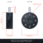 Aperture = Ø0.5-7.5mm, Lever Iris Diaphragm, Outer Diameter = Ø14mm