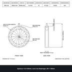 Aperture = Ø6.5-104mm, Lever Iris Diaphragm, Outer Diameter = Ø149mm
