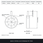 Aperture = Ø0.8-9.5mm, Lever Iris Diaphragm, Outer Diameter = Ø16.4mm
