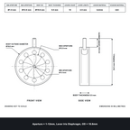 Aperture = Ø1-12mm, Lever Iris Diaphragm, Outer Diameter = Ø19.8mm