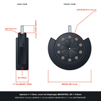 Aperture = Ø1-12mm, Lever Iris Diaphragm, Outer Diameter = Ø19.8mm