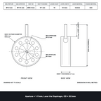 Aperture = Ø1-11mm, Lever Iris Diaphragm, Outer Diameter = Ø20.5mm