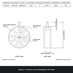 Aperture = Ø1-10.4mm, Lever Iris Diaphragm, Outer Diameter = Ø22mm