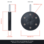 Aperture = Ø0-11.8mm, Lever Iris Diaphragm, Outer Diameter = Ø23.3mm