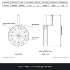 Aperture = Ø1-20mm, Lever Iris Diaphragm, Outer Diameter = Ø30mm