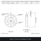 Aperture = Ø1.5-17mm, Lever Iris Diaphragm, Outer Diameter = Ø32.5mm