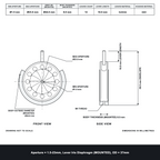 Aperture = Ø1.5-23mm, Lever Iris Diaphragm, Outer Diameter = Ø37mm