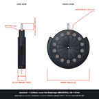 Aperture = Ø1.5-25mm, Lever Iris Diaphragm, Outer Diameter = Ø37mm