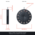 Aperture = Ø1.5-28mm, Lever Iris Diaphragm, Outer Diameter = Ø40mm