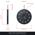 Aperture = Ø1.8-22mm, Lever Iris Diaphragm, Outer Diameter = Ø41mm