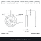 Aperture = Ø2-30mm, Lever Iris Diaphragm, Outer Diameter = Ø45mm