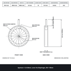 Aperture = Ø2.5-36mm, Lever Iris Diaphragm, Outer Diameter = Ø50mm