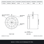 Aperture = Ø1.5-33mm, Lever Iris Diaphragm, Outer Diameter = Ø53mm
