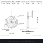 Aperture = Ø2.5-42mm, Lever Iris Diaphragm, Outer Diameter = Ø58mm