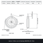 Aperture = Ø2-50mm, Lever Iris Diaphragm, Outer Diameter = Ø70mm