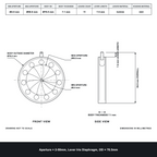 Aperture = Ø2-50mm, Lever Iris Diaphragm, Outer Diameter = Ø76.5mm