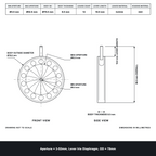 Aperture = Ø3-52mm, Lever Iris Diaphragm, Outer Diameter = Ø78mm