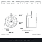 Aperture = Ø3-52mm, Lever Iris Diaphragm, Outer Diameter = Ø78mm