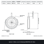 Aperture = Ø4-60mm, Lever Iris Diaphragm, Outer Diameter = Ø82mm