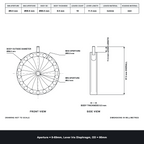 Aperture = Ø8-69mm, Lever Iris Diaphragm, Outer Diameter = Ø86mm