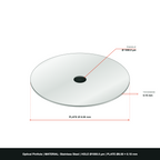 ⌀1000µm Optical Pinhole, dia8mm Stainless Steel Plate