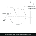 ⌀10µm Optical Pinhole, dia8mm Stainless Steel Plate