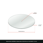 ⌀15µm Optical Pinhole, dia8mm Stainless Steel Plate