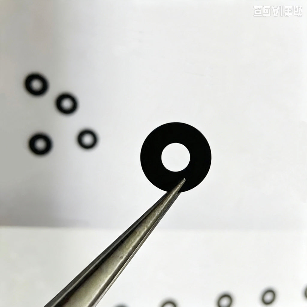 ⌀80µm 光學針孔，直徑 8 毫米不鏽鋼板